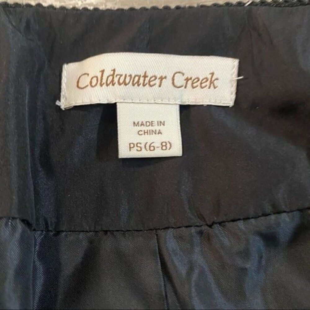 Coldwater Creek Dark Patterned Button Front 3/4 S… - image 8